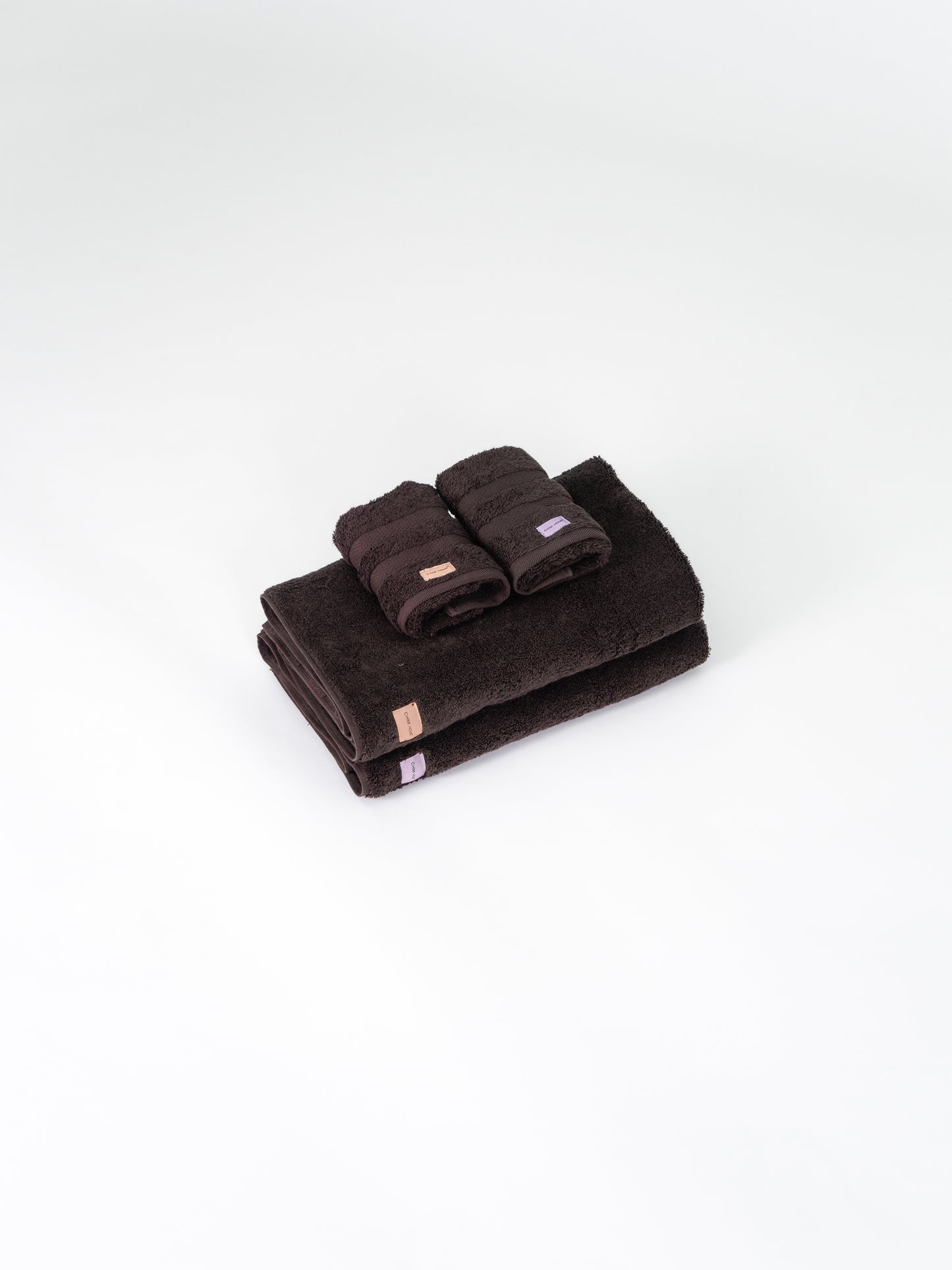 Handduksset 4-pack - Foundue Brown