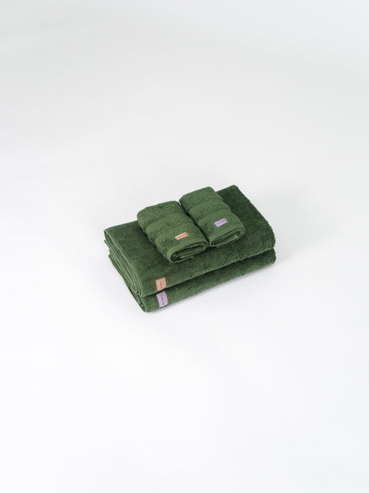 Gröna Handdukar set 4-pack - Forest Green
