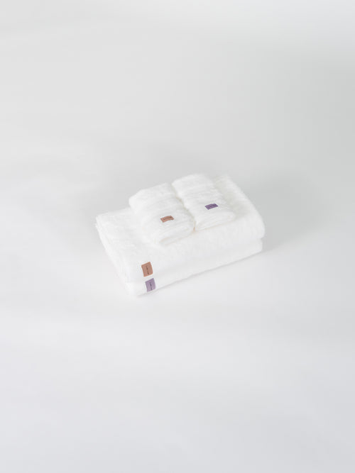 Vita Handdukar set 4-pack - Pearl White