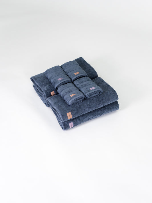 Blue Towel set 8-pack - Peppy Blue