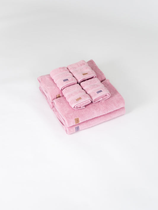 Pink Towel set 8-pack - Soft Pink