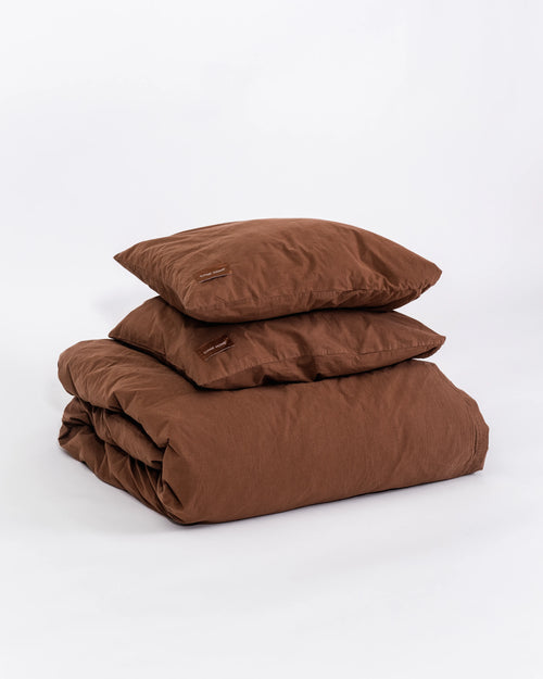 Sängkläder Poplin - Rost