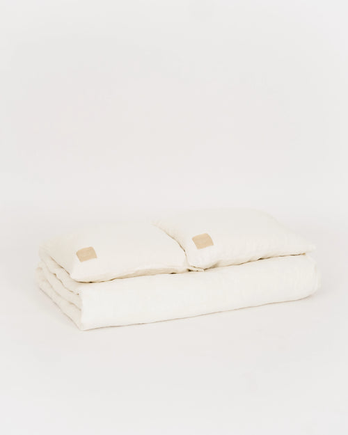 Linen Bedding - Japandi White